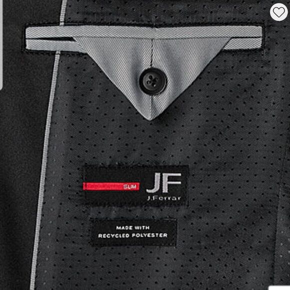 44 Reg- J. Ferrar Mens Diamond Slim Fit Tuxedo Jacket- Teal - Picture 4 of 5